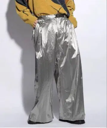 하레 DABO 루즈 와이드 팬츠 hare 실버 silver