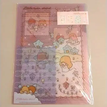 [레어] 미개봉 새상품 리틀트윈스타 호시 시리즈 클리어 파일 4장 세트