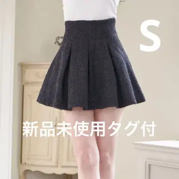 Darich 다리치 라메 트위드 하이웨스트 플레어 스커트