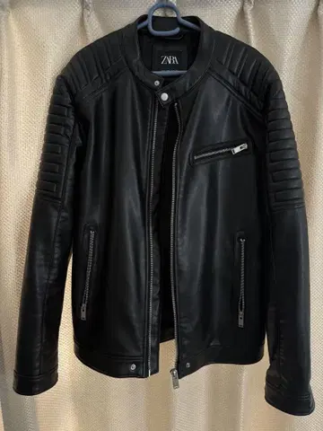 ZARA 블랙 라이더 자켓 XL