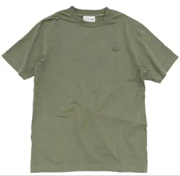 LACOSTE 라코스테 바디 사이즈 피그먼트 티셔츠 카키 4 M L