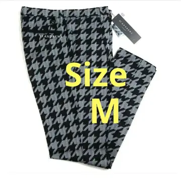 새상품 세인트 앤드류스 라메 자카드 팬츠 정가 39,600엔 블랙 M