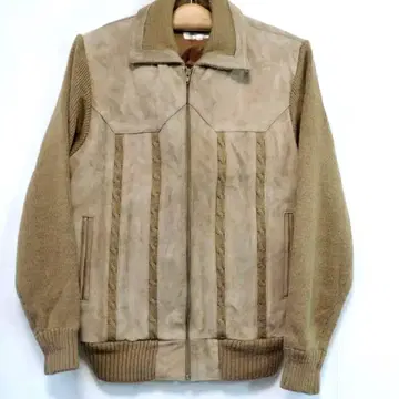 빈티지 Herbert John 니트 x 스웨이드 가디건