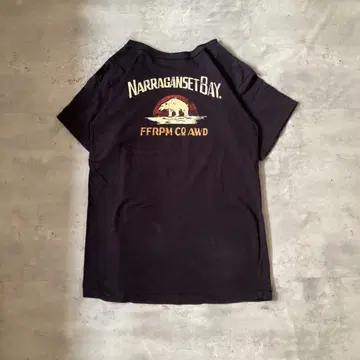 45RPM T셔츠 상의 다크 네이비 네이비