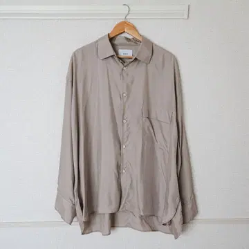 stein OVERSIZED DOWN PAT CUPRO SHIRT