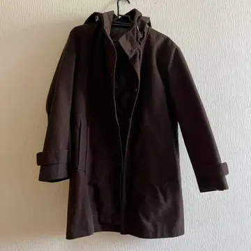 가격 인하 중! nano universe 다크 브라운 체스터 코트