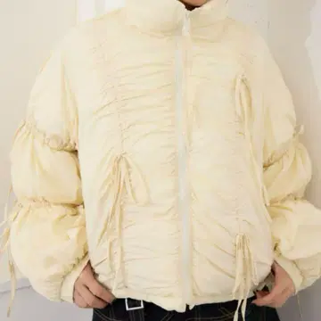 SLY RIBBON GATHER PUFFER 리본 퍼프 자켓