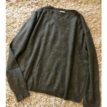 드레 스테리아 캐시미어 100% 니트 카키