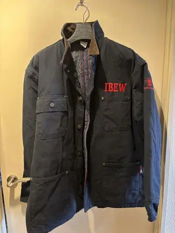 IBEW 네이비 코튼 자켓