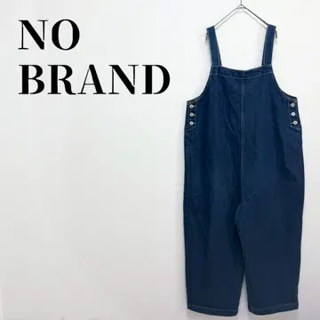 데님 오버롤 레이온 혼방 블루 성숙 캐주얼 사이즈 L