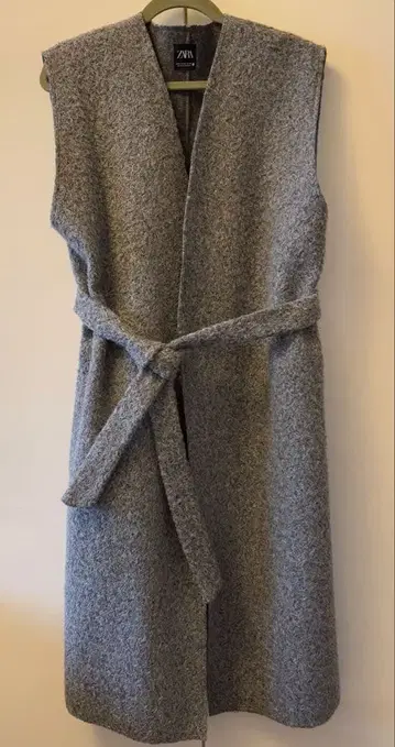 ZARA 부클레 베스트 그레이 M