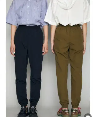 나곤스탠스/nagonstans 라이트 쉘 타프타 트랙 팬츠/블랙