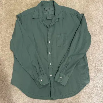 Frank & Eileen 카키 긴팔 셔츠 XS