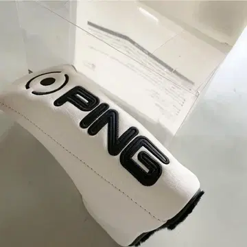 미사용 새상품 PING 퍼터용 골프헤드커버 화이트 마그넷 타입