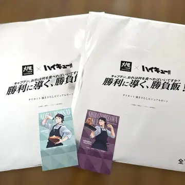 미개봉 새상품 하이큐 비주얼 보드 오오토야 2장 세트