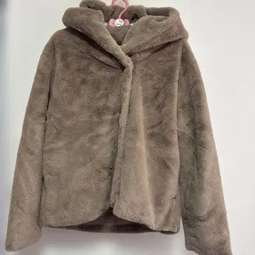 플리스 후드 부착 자켓 아줄바이마우지