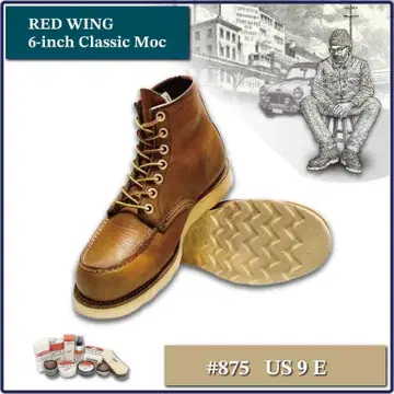 RED WING 6-inch Classic Moc #875 US 9 E