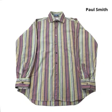 [일본제] Paul Smith 긴팔 셔츠 멀티 스트라이프 M