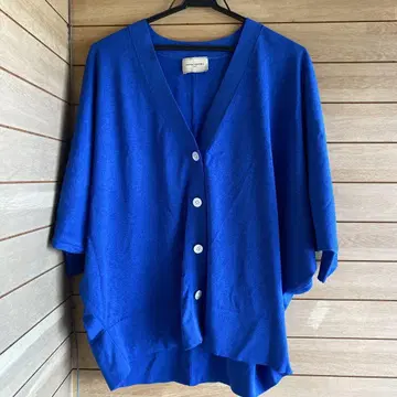 S1021.21 UNITED ARROWS 파랑 긴팔 가디건