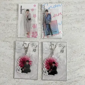 SnowMan 와타나베 쇼타 아크릴 스탠드, 키링 4개 세트
