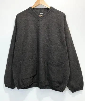 ITALY HUGO BOSS V넥 포켓 부착 니트 S 1021Y