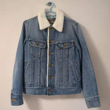 Lee 보아 옷깃 라이트 블루 데님 자켓