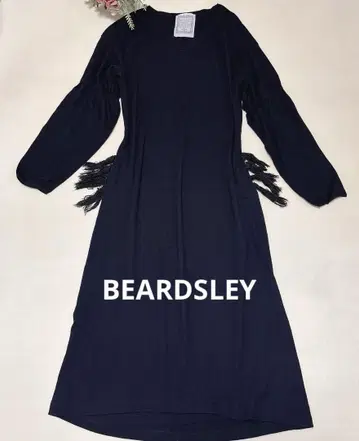 BEARDSLEY 네이비 프린지 롱 원피스