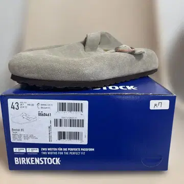 Birkenstock Boston BS 사보 샌들 43 타우페