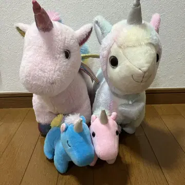 유니콘 봉제 인형 4점 세트