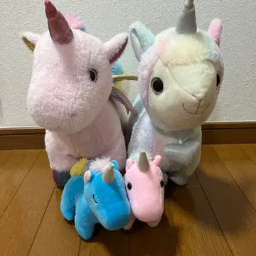 유니콘 봉제 인형 4점 세트
