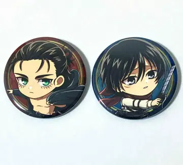 진격의 거인 빌리지 뱅가드 캐릭터 배지 세트 캔뱃지 엘렌 미카사