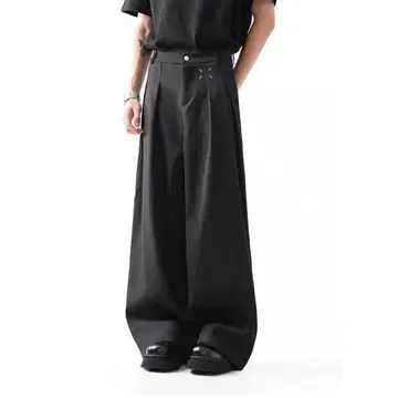 신 실루엣! 와이드 슬랙스 팬츠 큰 키인 분 추천! XXL