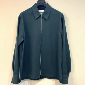 질 샌더 지퍼 셔츠 자켓