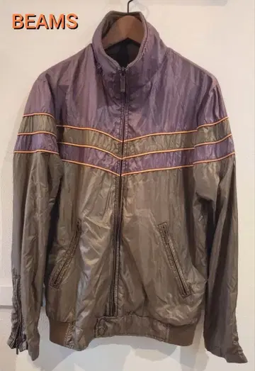 BEAMS 브라운 퍼플 점퍼