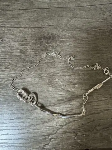 YOSTER 요스터 후카미 코우타 착용 목걸이 실버 46cm