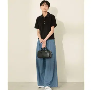 새상품급 아메리칸 홀릭 라이트 온스 슈퍼 와이드 데님 팬츠