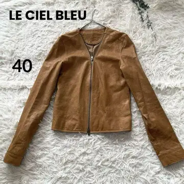 르쉘블루 노카라 가죽 자켓 램 가죽 천연 가죽 여성용 40