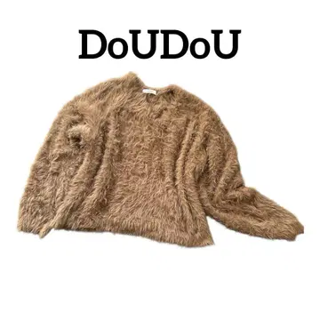 [ DoUDoU ] 새상품급 샤기 니트 긴팔 F 사이즈