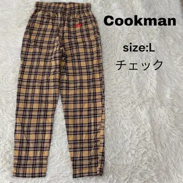 Cookman 쿠쿠만 셰프 팬츠 L 체크 무늬