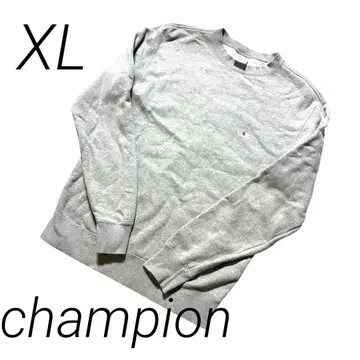 Champion 그레이 맨투맨 XL 속기모 따뜻한 챔피온