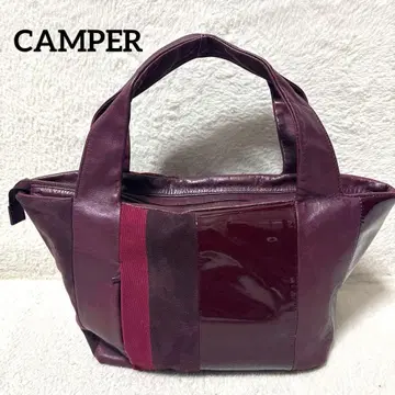캠퍼 핸드백 에나멜 가죽