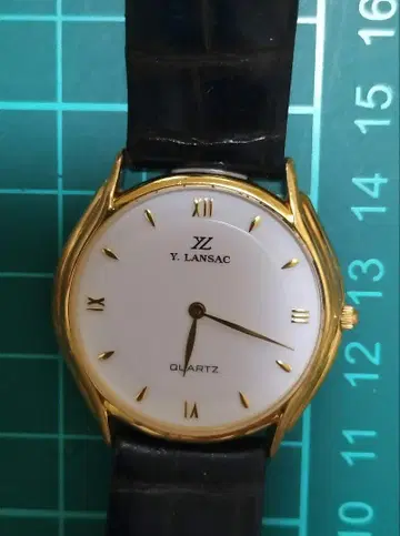 Y. LANSAC 쿼츠 손목시계 골드 케이스