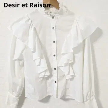 새상품급 Desir et Raison 화이트 블라우스