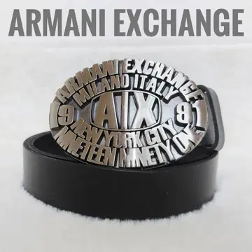 아르마니 익스체인지 남성용 벨트 블랙 L 사이즈 상당