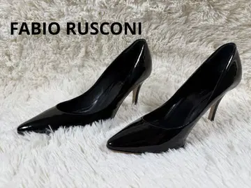 FABIO RUSCONI 파비오 루스코니 에나멜 펌프스 블랙