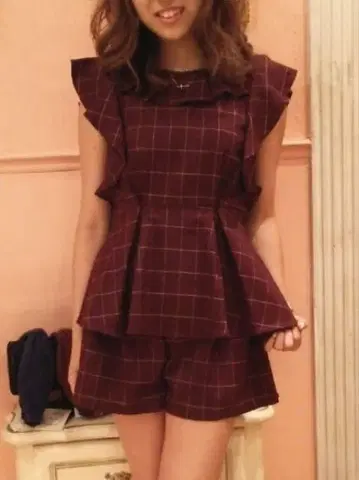 ROJITA 체크 무늬 셋업