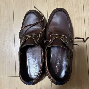 Polo Sport 브라운 가죽 로퍼