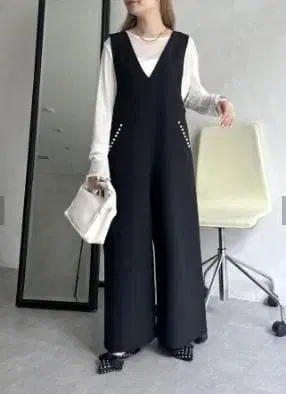 프로즈 베일 백리본 포켓 펄 올인원