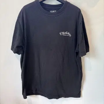 CLUCT 백 프린트 T셔츠 L 블랙