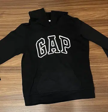 GAP 블랙 후드 부착 후드티